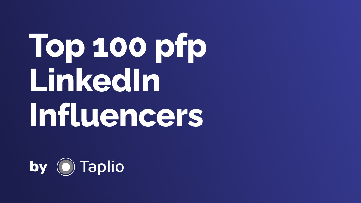 The 100 Best Linkedin Influencers about pfp